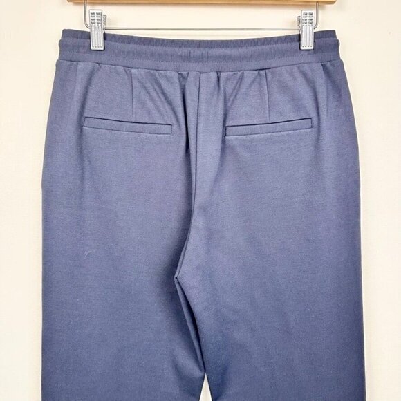 Olsen Womens Lisa Straight Leg Pants Size S Neo Bohemian Navy Blue Comfort NWT - Picture 6 of 13